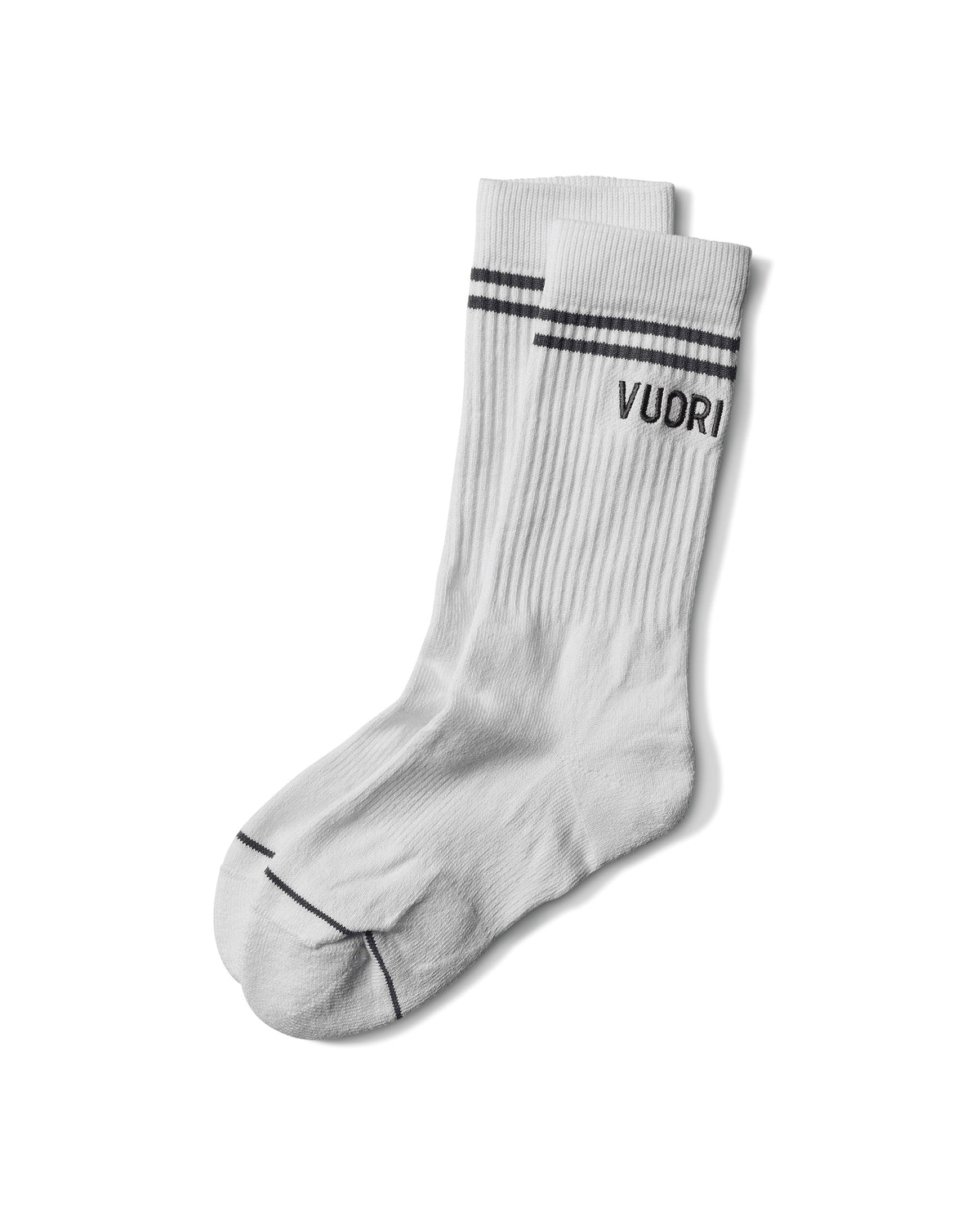 Vuori Crew Sock White Performance Crew Socks | Vuori US