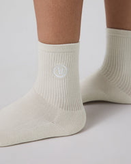 Half Crew Sock Salt Heather | Vuori Online