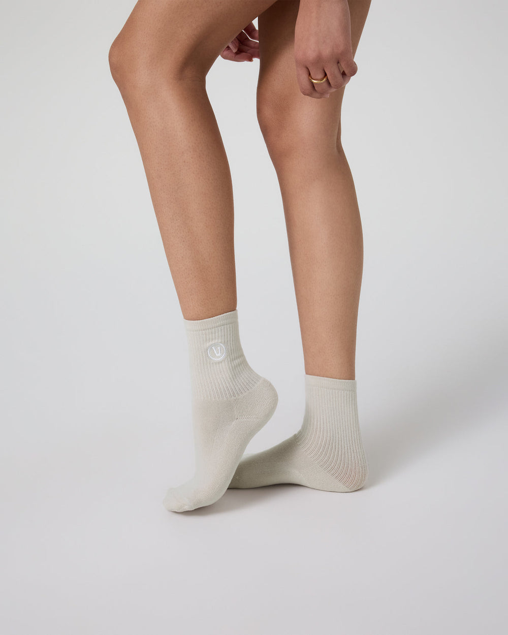 Half Crew Sock Salt Heather | Vuori Online