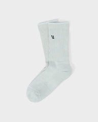 V1 Crew Sock 2.0 Storm Blue Heather Performance Socks | Vuori Online
