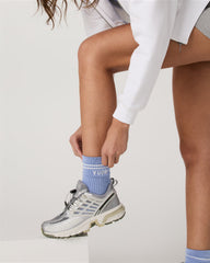 Vuori Crew Sock Bluebell Performance Crew Socks | Vuori US