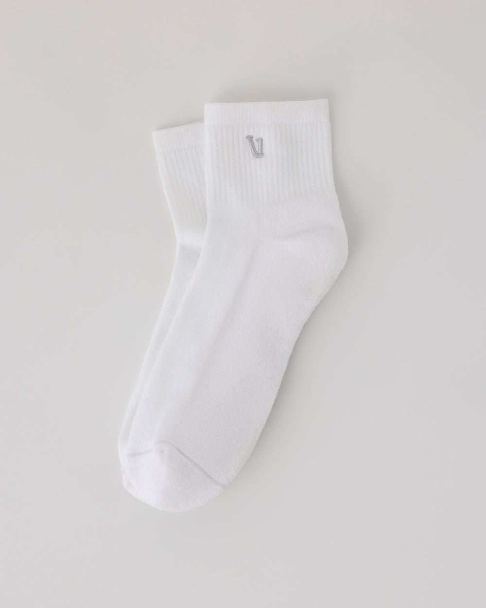 Quarter Crew V1 Sock 2.0 White | Vuori Sale