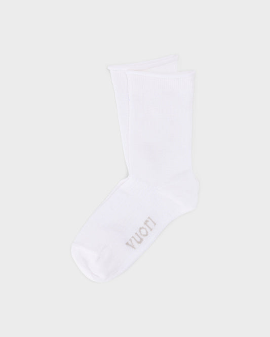 Quarter Crew Pointelle Sock Stylish White Socks | Vuori For sale