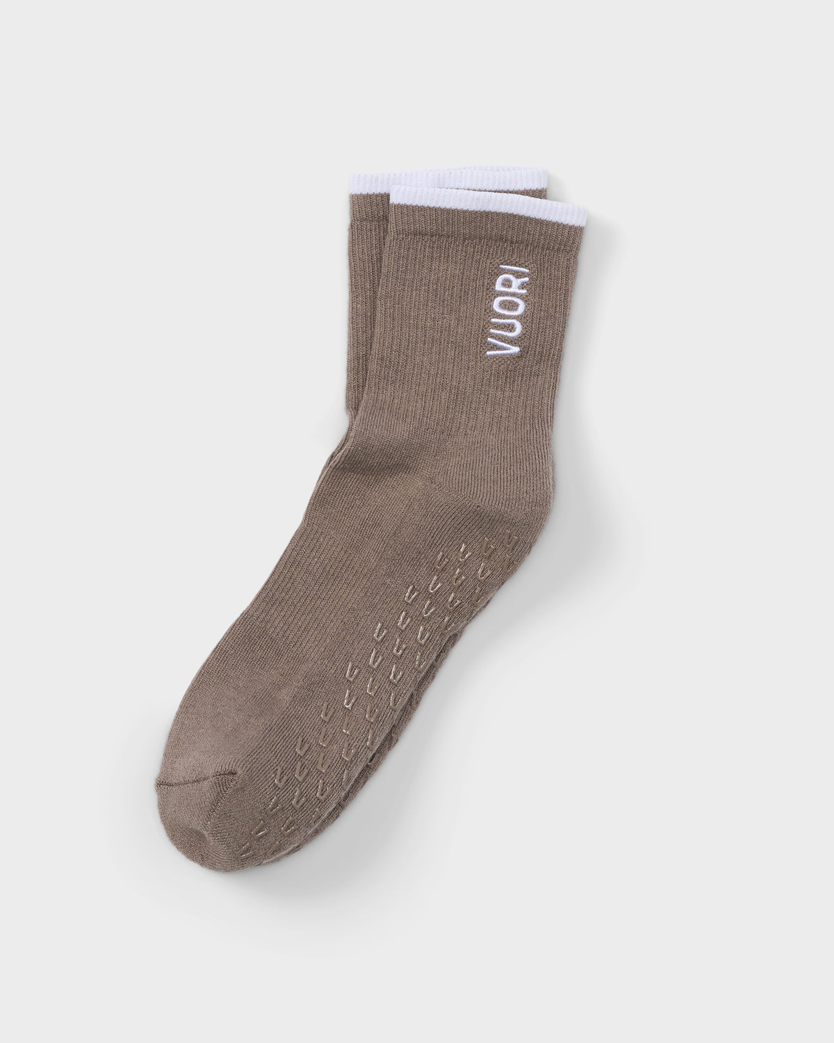 Half Crew Gripper Sock Smokey Taupe Grip Socks | Vuori Discount