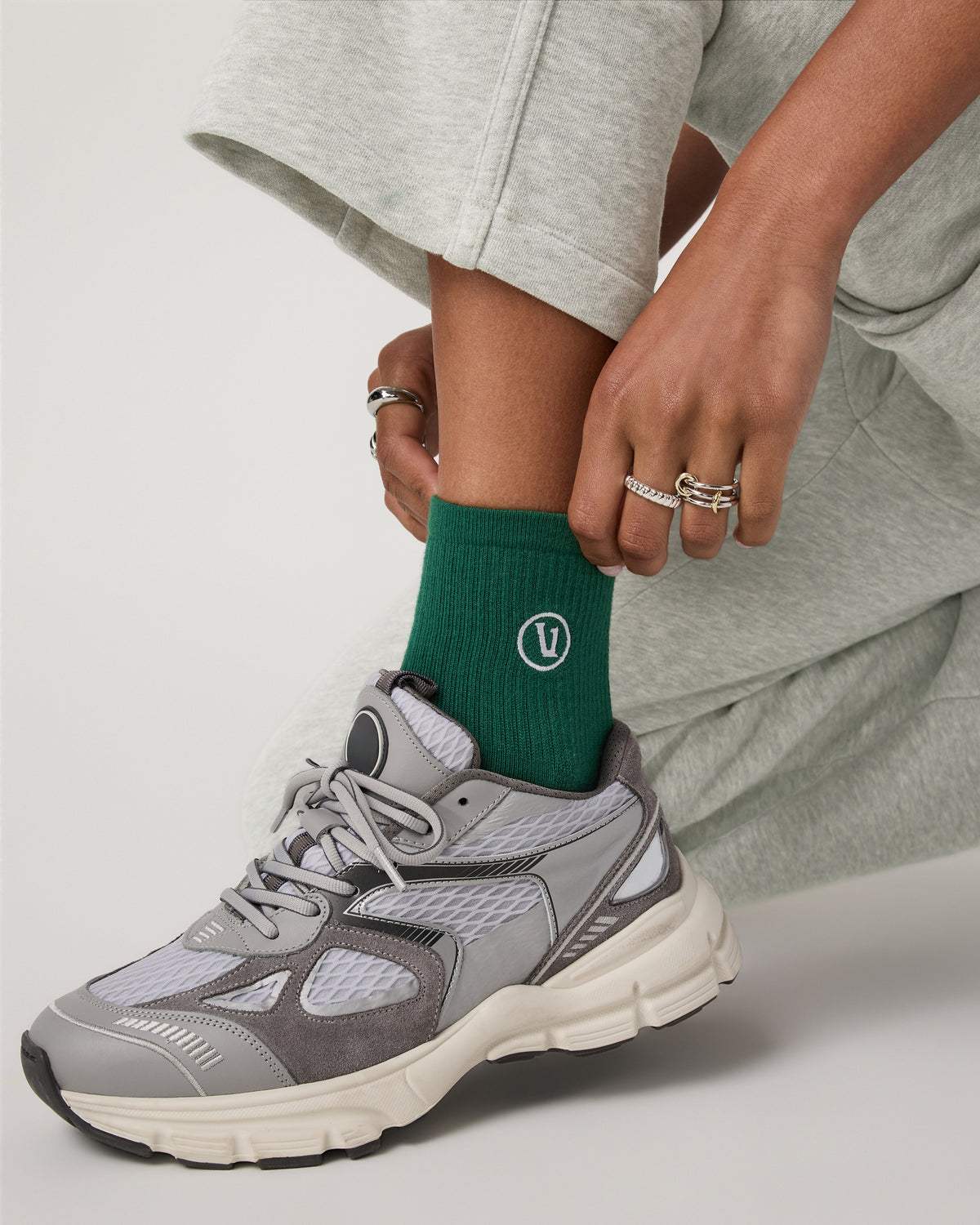 Half Crew Sock Viridian Socks | Vuori Online