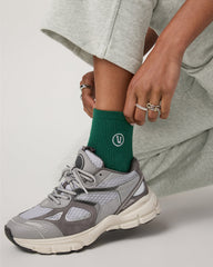Half Crew Sock Viridian Socks | Vuori Online