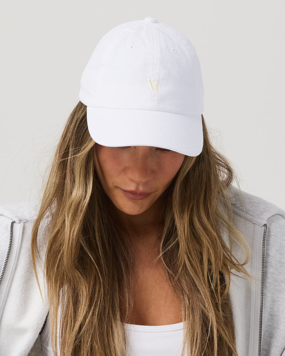 Vuori Dad Hat Low Profile White Hat | Vuori Clothing