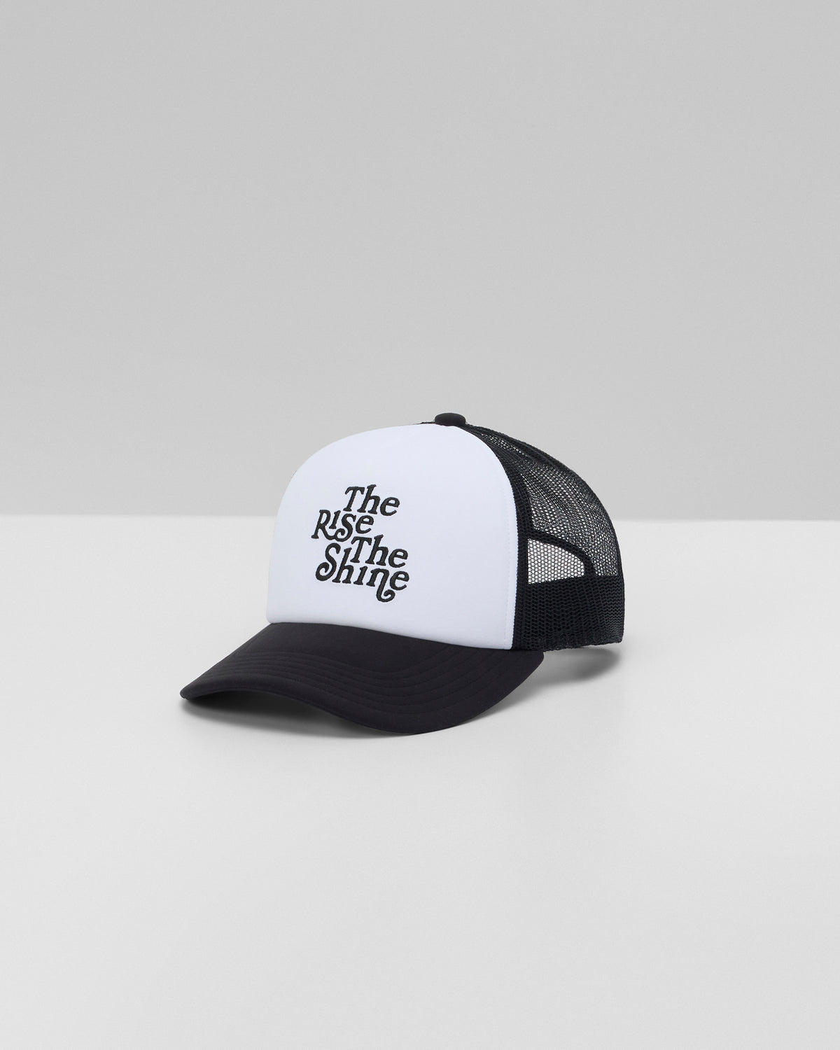 The Rise The Shine Trucker Hat Black Trucker Hat | Vuori