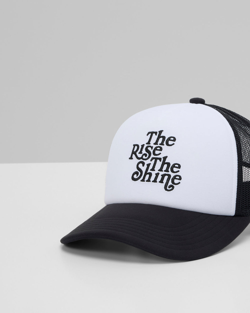 The Rise The Shine Trucker Hat Black Trucker Hat | Vuori