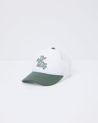 The Rise The Shine Trucker Hat Agate Green Trucker Hat | Vuori Outlet