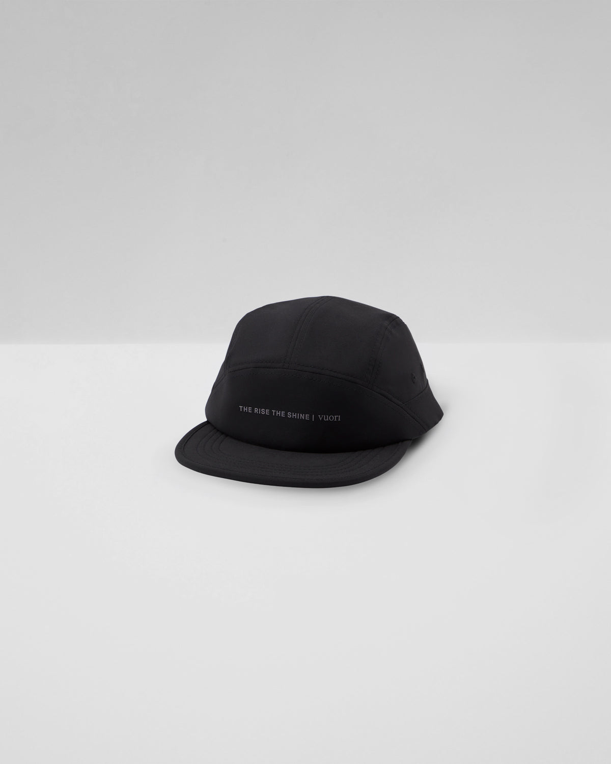 Trail Run Cap Black 7-Panel Running Hat | Vuori