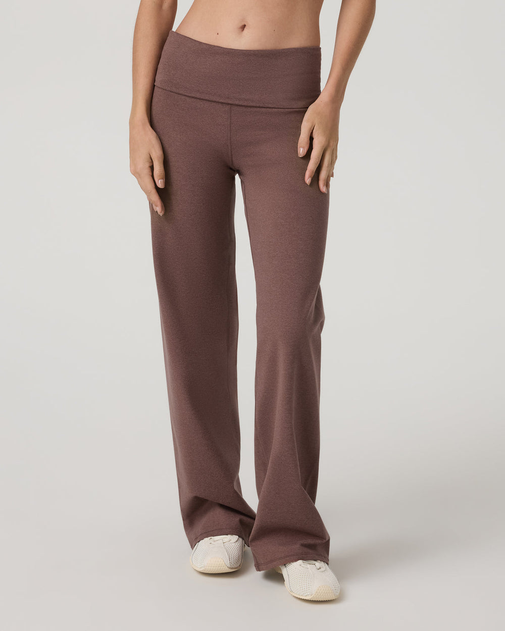 Granite Foldover Straight Leg Women's Sable Heather Pant | Vuori For sale