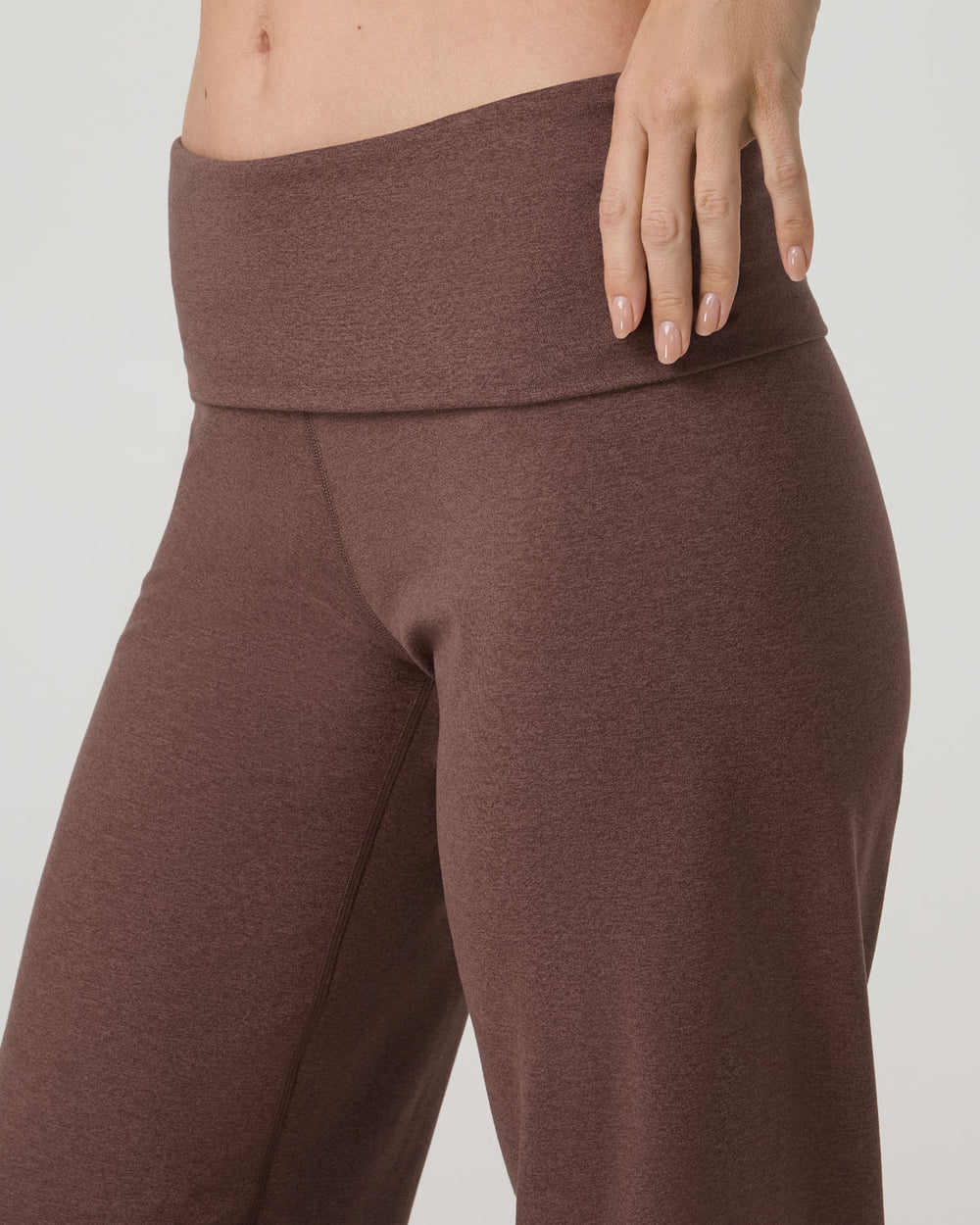 Granite Foldover Straight Leg Women's Sable Heather Pant | Vuori For sale