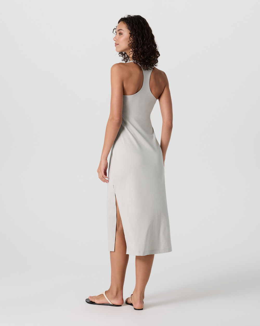 Halo Racerback Dress Ecru Heather | Vuori Clothing