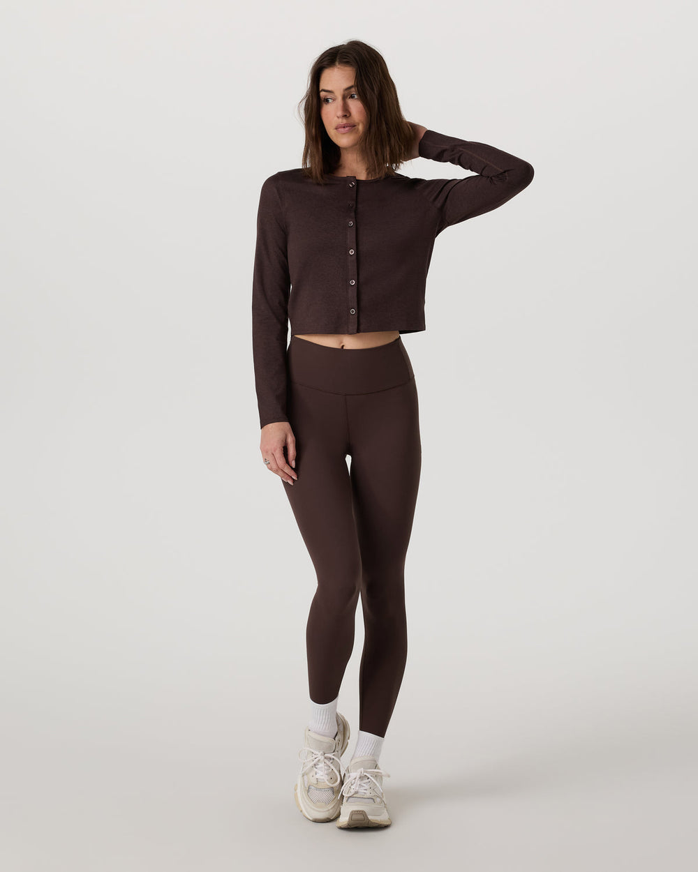 Halo Cardigan 2.0 Java Heather | Vuori Sale