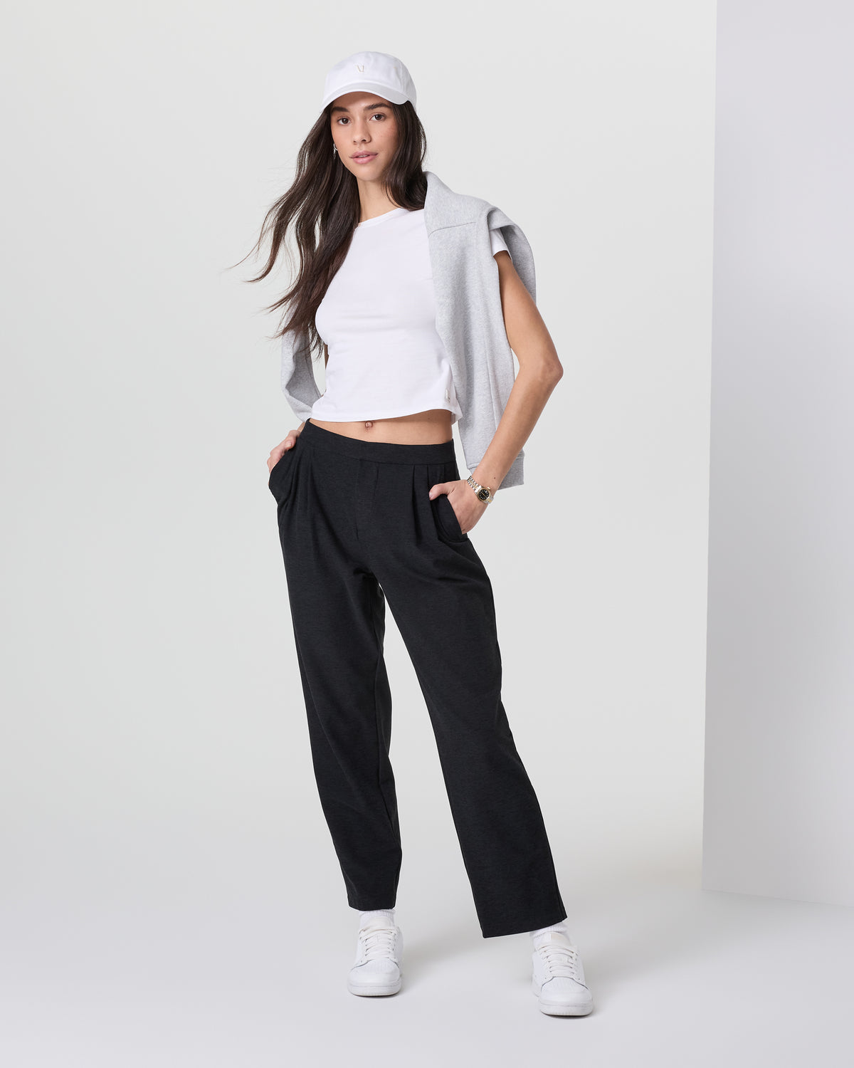 Elevation Ankle Trouser Black Heather | Vuori For sale