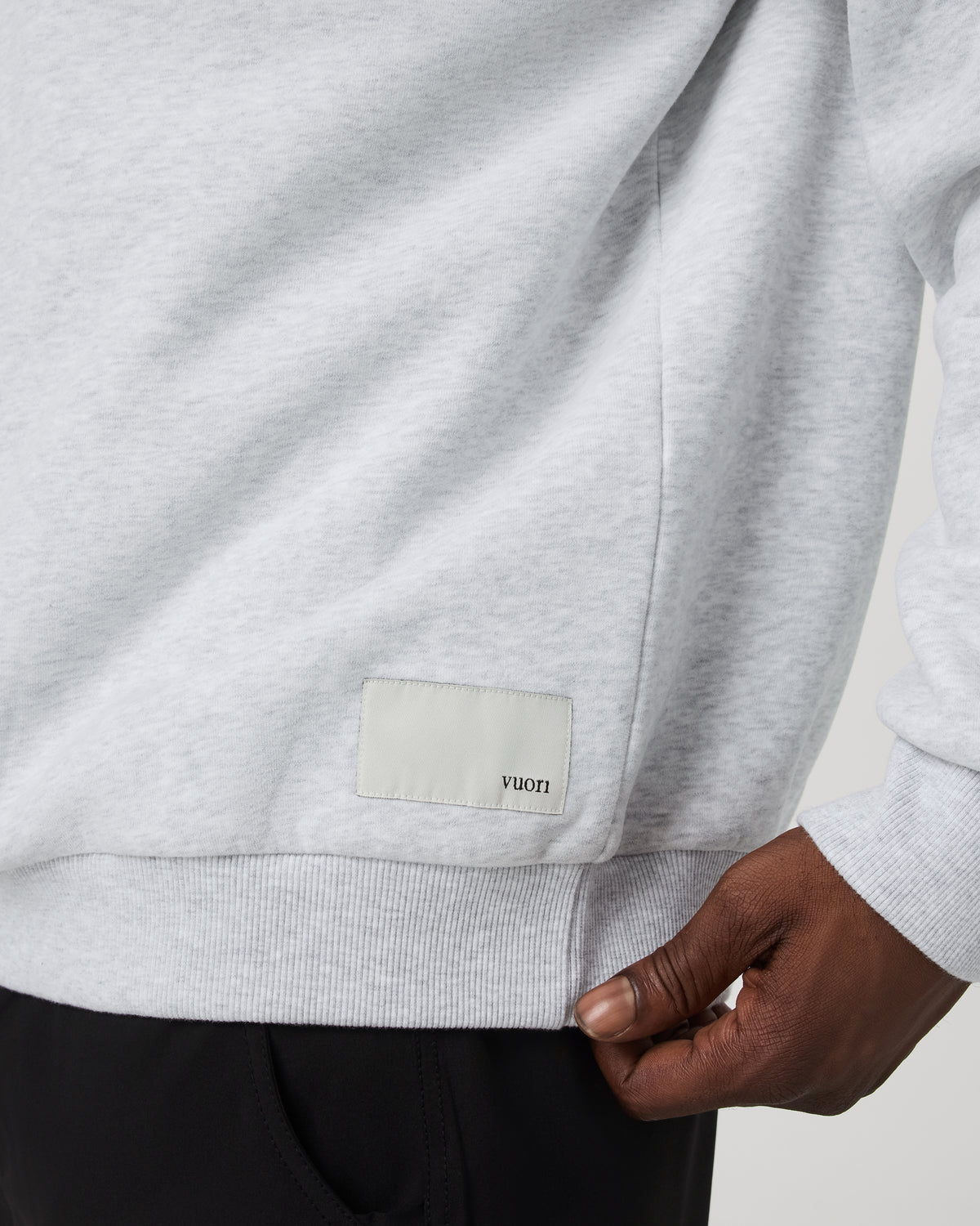 Restore Oversized Crew 2.0 Pale Grey Heather | Vuori Sale