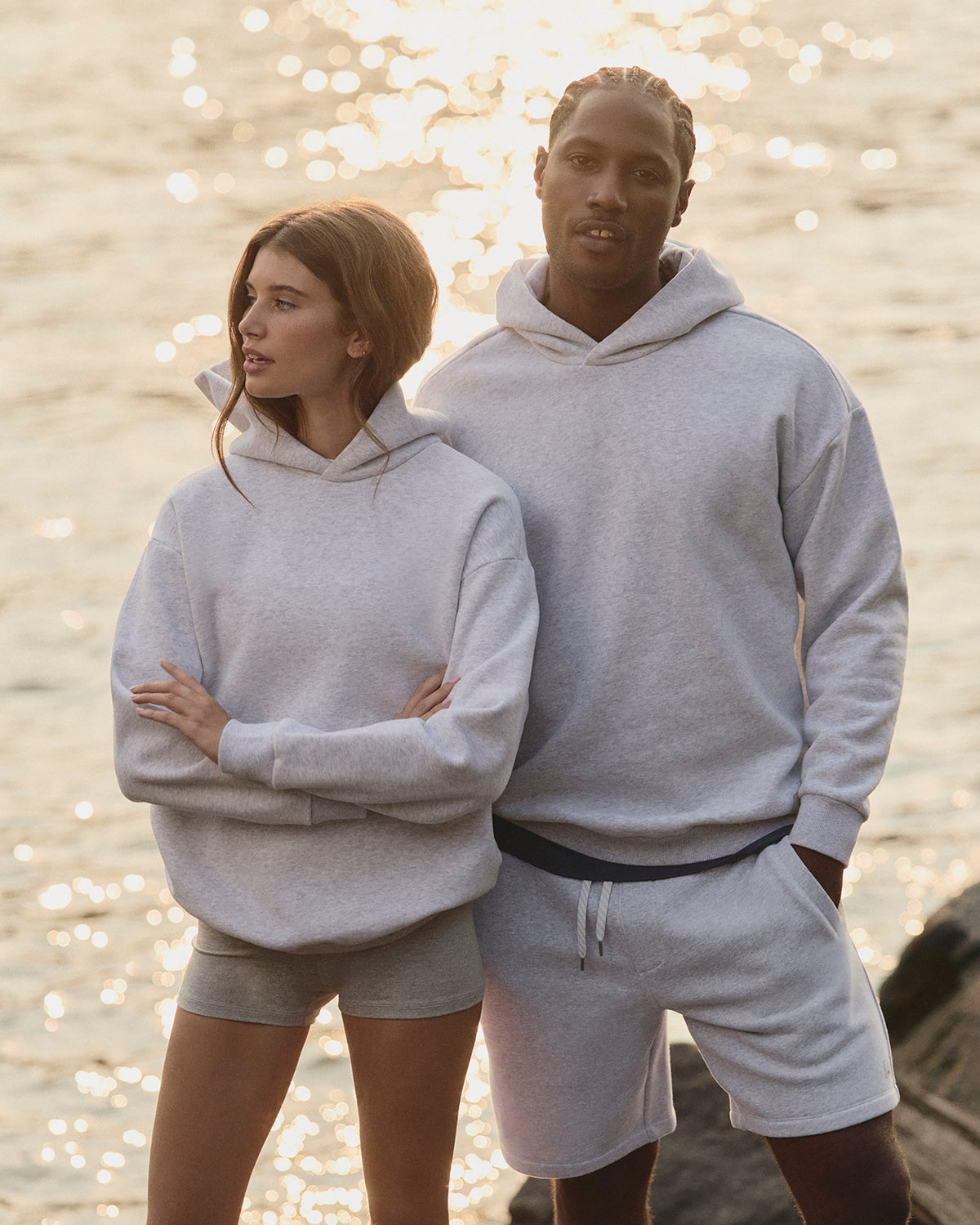 Restore Oversized Hoodie Pale Grey Heather | Vuori On sale