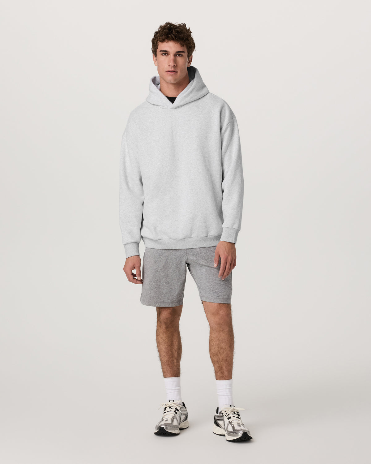 Restore Oversized Hoodie Pale Grey Heather | Vuori On sale