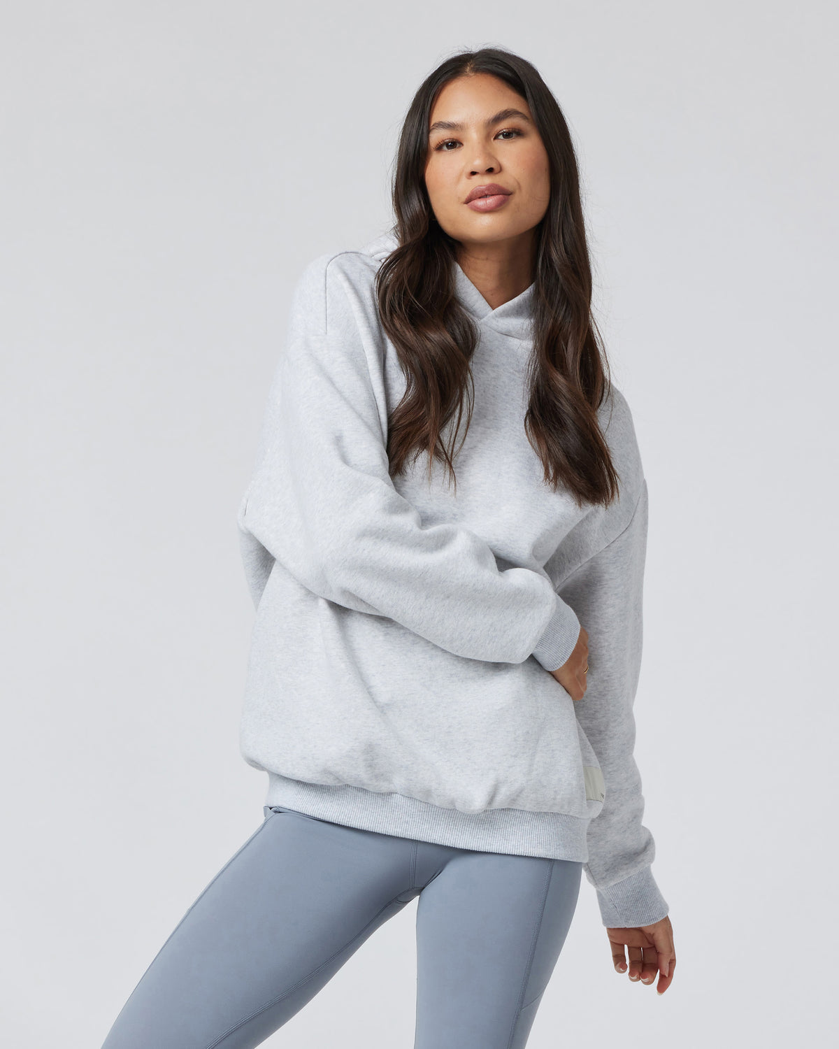 Restore Oversized Hoodie Pale Grey Heather | Vuori On sale