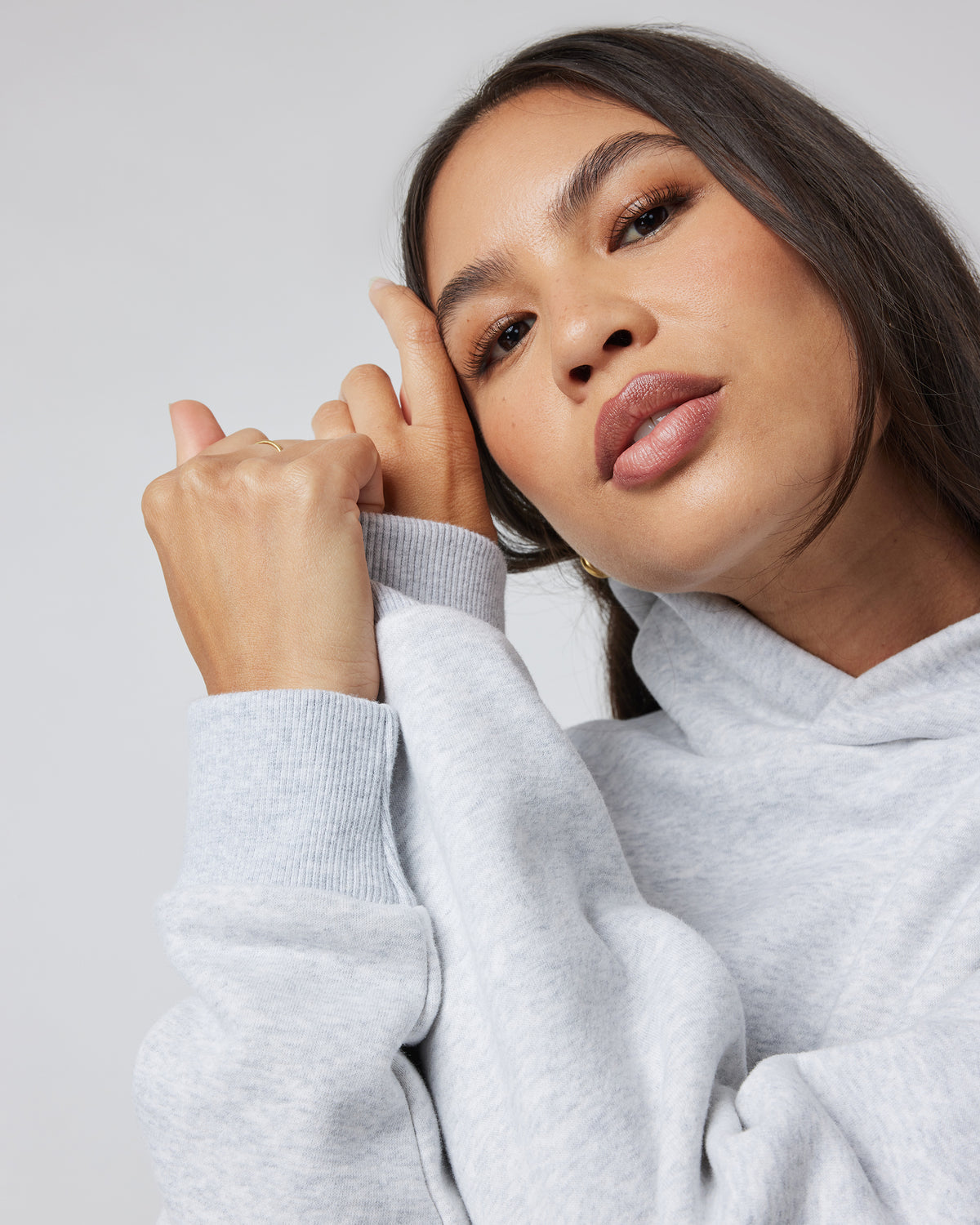 Restore Oversized Hoodie Pale Grey Heather | Vuori On sale