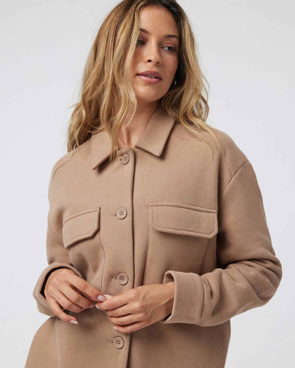 Restore Shirt Jacket Goldenrod French Terry Shirt | Vuori Online