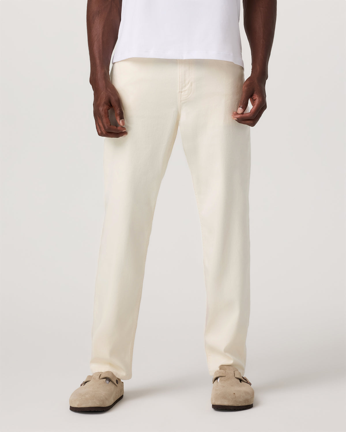 Benton Stretch Twill Pant Classic Fit 30" Natural Jeans | Vuori