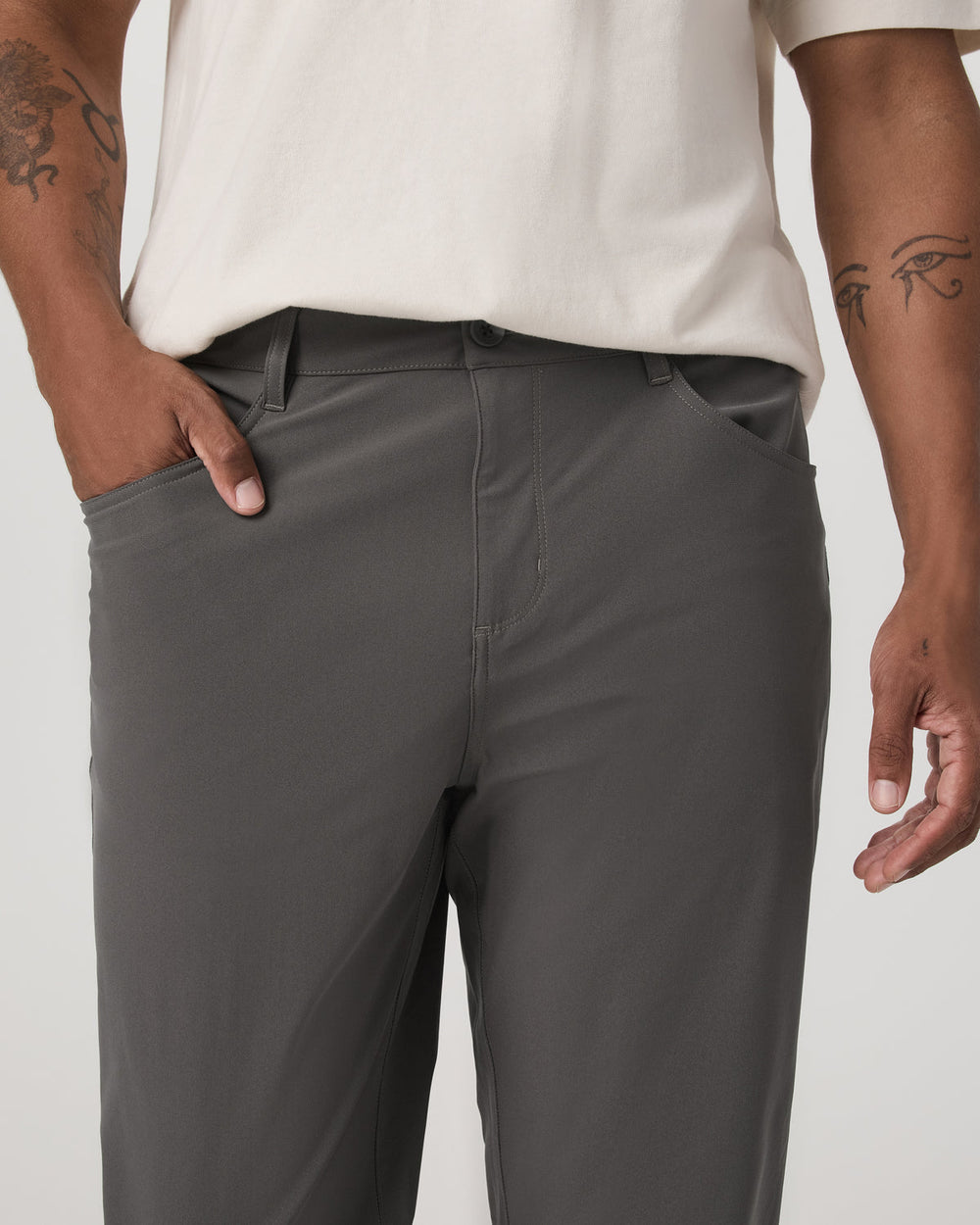 Meta Pant Classic Fit 32" Men's Warm Grey 5-Pocket Pants | Vuori Sale