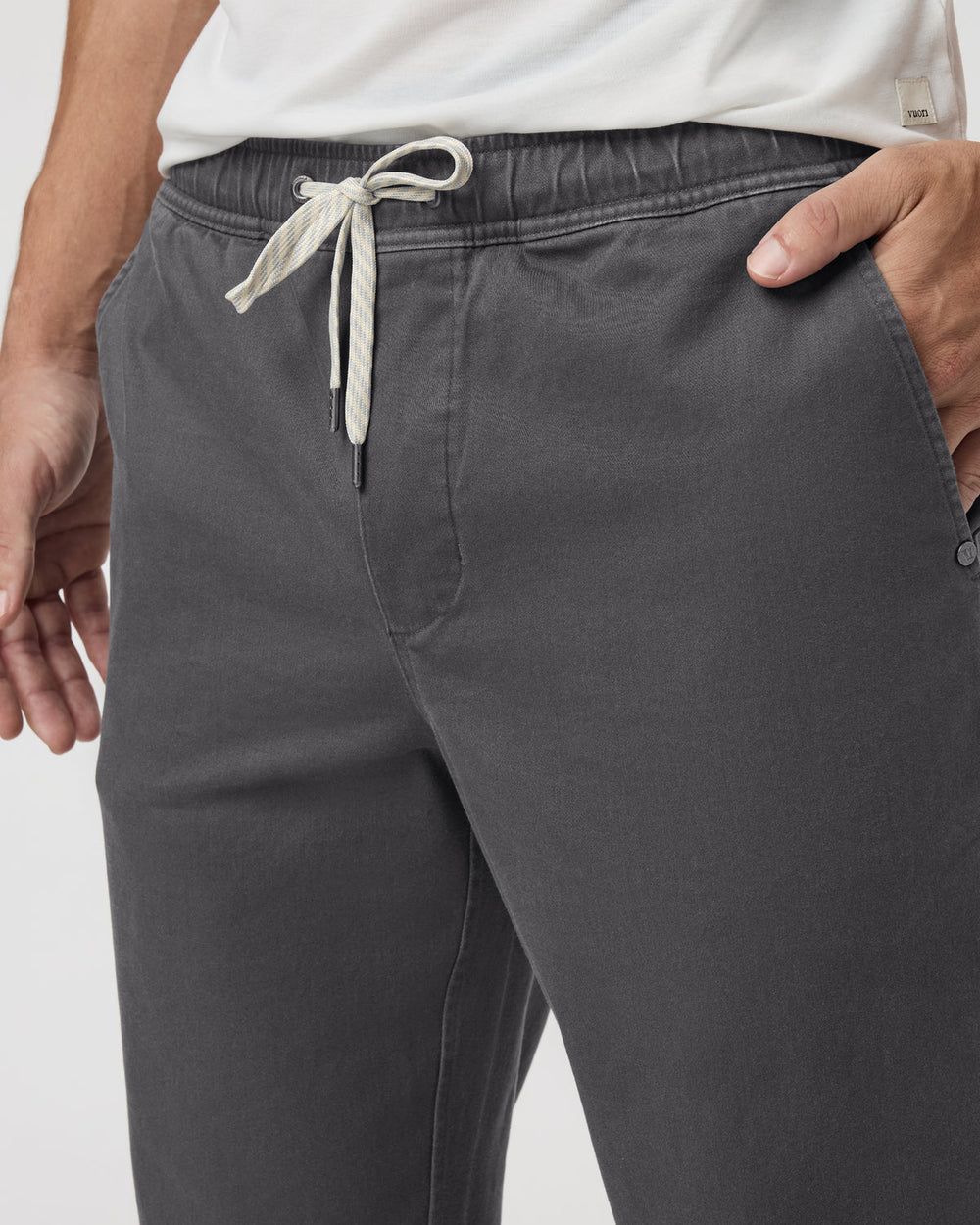Fletcher Elastic Waist Pant Athletic Slim Fit 30" Dark Pewter | Vuori Sale