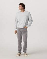 Benton Stretch Twill Pant Classic Fit 30" Cavern Grey Jeans | Vuori US
