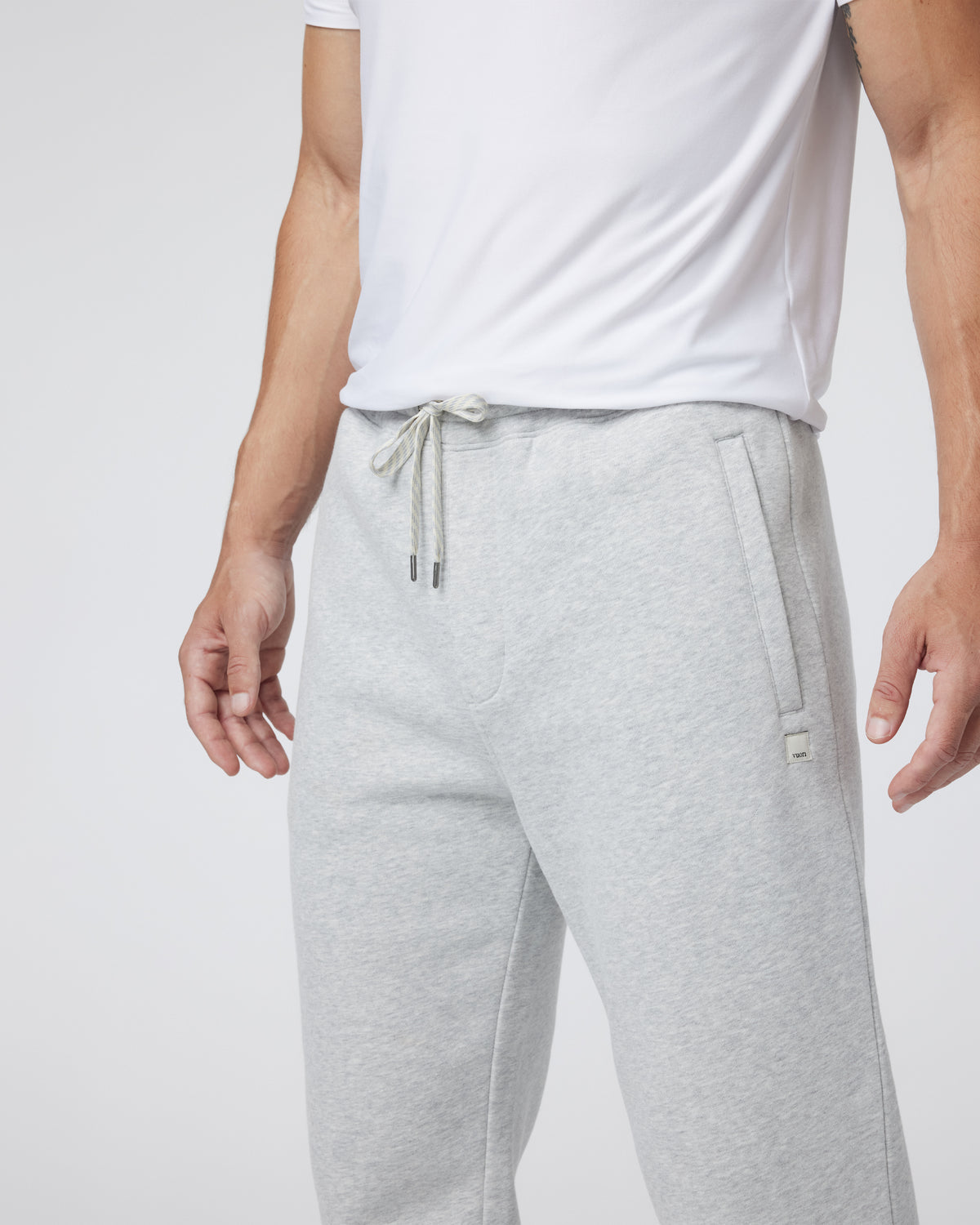 Seaside Sweatpant 28" Men's Light Heather Grey Sweatpant | Vuori Clothing