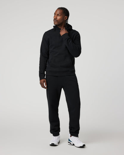 Seaside Sweatpant 28" Men's Relaxed Fit Black Sweatpant | Vuori Online