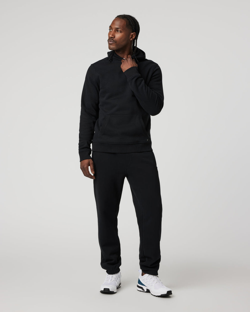 Seaside Sweatpant 28" Men's Relaxed Fit Black Sweatpant | Vuori Online