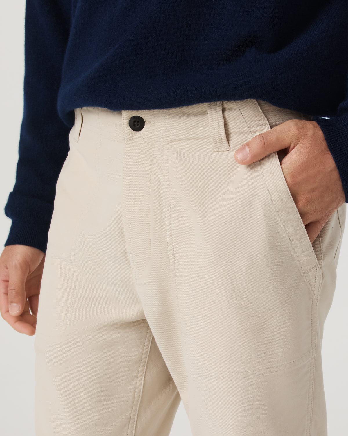 Ridge Pant Classic Fit Men's Bone Casual Utility Pants | Vuori