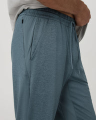 Men's Sunday Performance Track Pant 30" Blue Sea Heather| Vuori | Vuori On sale