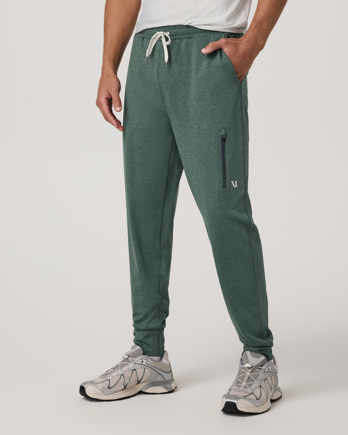 Men's Sunday Performance Jogger 28" Agate Green Heather | Vuori For sale