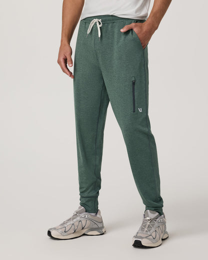 Men's Sunday Performance Jogger 28" Agate Green Heather | Vuori For sale