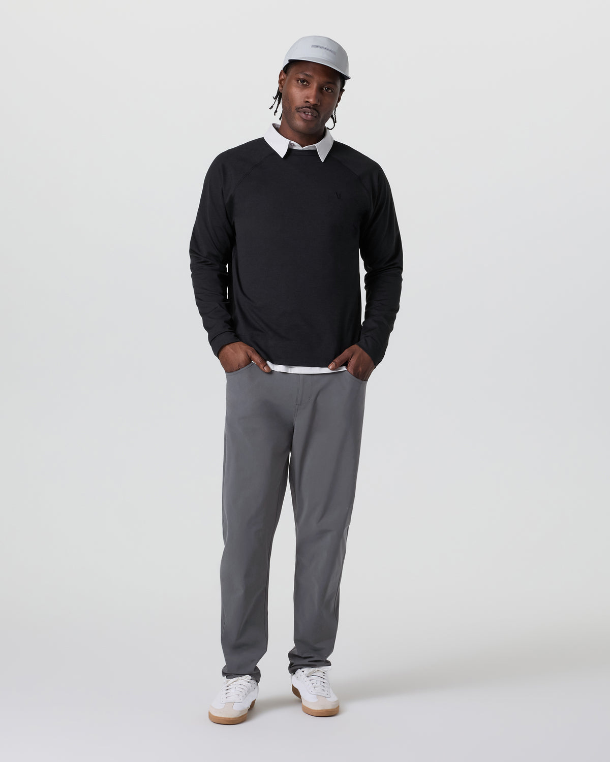 Meta Pant Classic Fit 34" Men's Charcoal 5-Pocket Pants | Vuori US