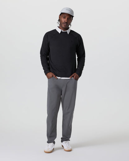Meta Pant Classic Fit 34" Men's Charcoal 5-Pocket Pants | Vuori US