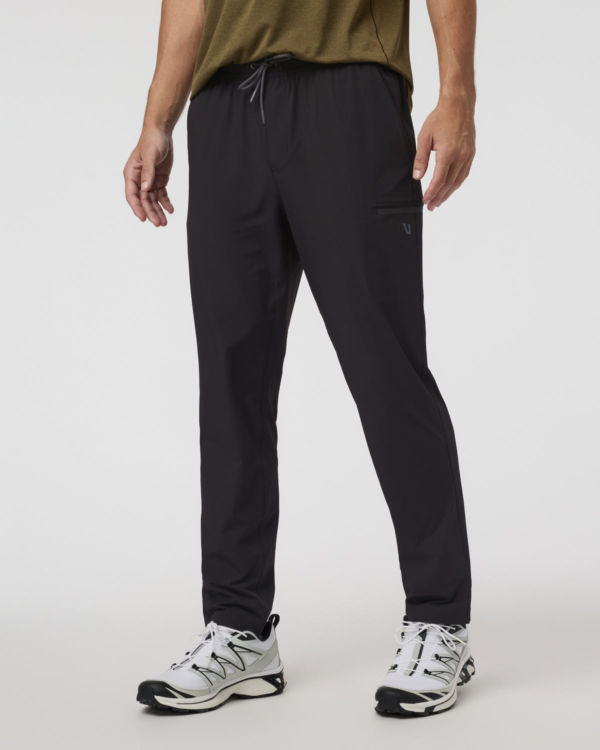 Grafton Pant Unlined Classic Fit 30" Black | Vuori Clothing