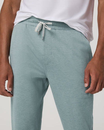 Ponto Performance Pant 30" Misty Blue Heather Sweatpant | Vuori Outlet