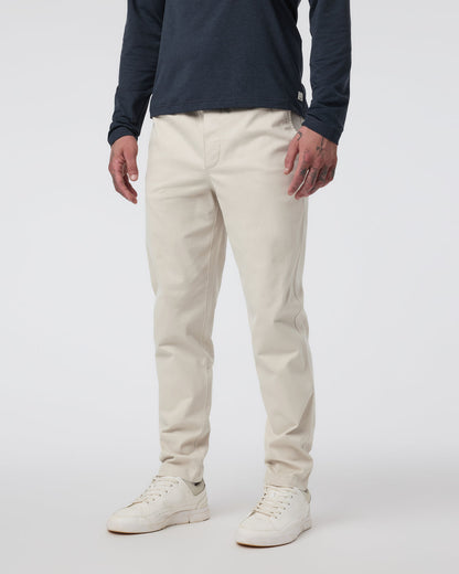 Fletcher Elastic Waist Pant Athletic Slim Fit 30" Oatmeal | Vuori