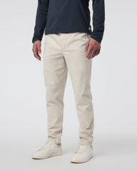 Fletcher Elastic Waist Pant Athletic Slim Fit 30" Oatmeal | Vuori