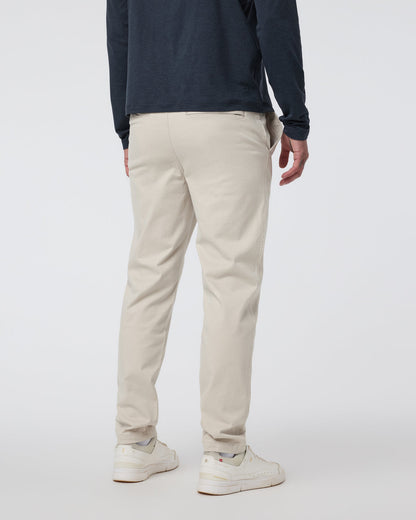 Fletcher Elastic Waist Pant Athletic Slim Fit 30" Oatmeal | Vuori