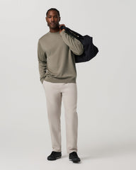 Men's Cascade Elastic Waist Trouser Classic Fit 30" Pewter | Vuori On sale