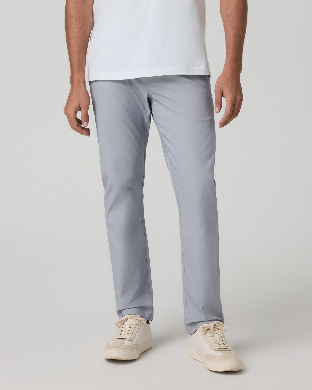 Cascade Elastic Waist Trouser Classic Fit 30" Heather Grey | Vuori Online