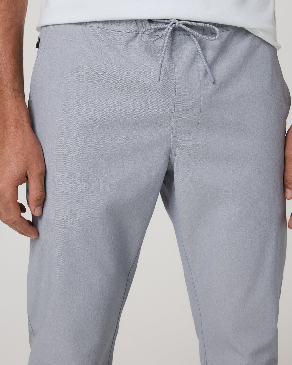 Cascade Elastic Waist Trouser Classic Fit 30" Heather Grey | Vuori Online