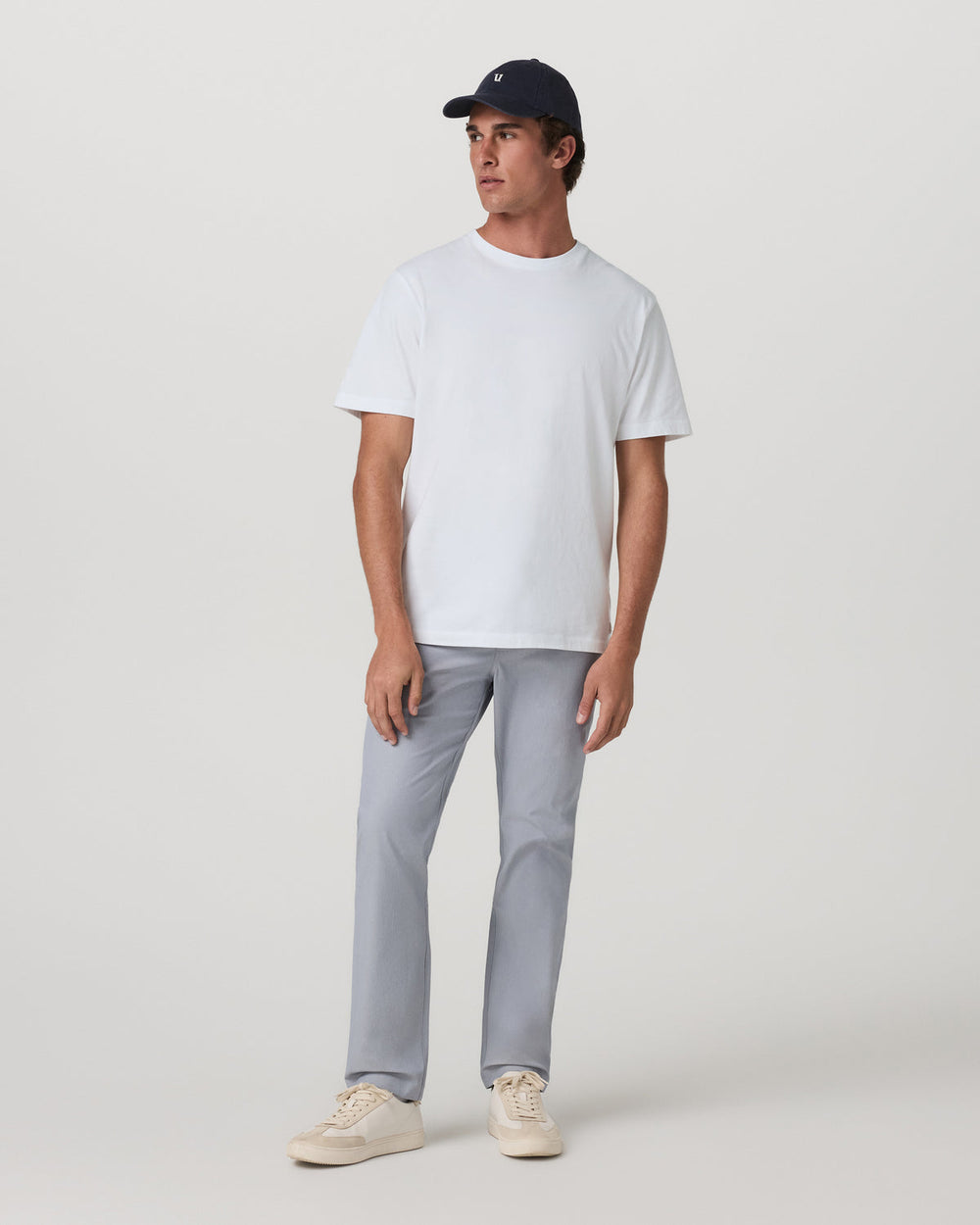 Cascade Elastic Waist Trouser Classic Fit 30" Heather Grey | Vuori Online