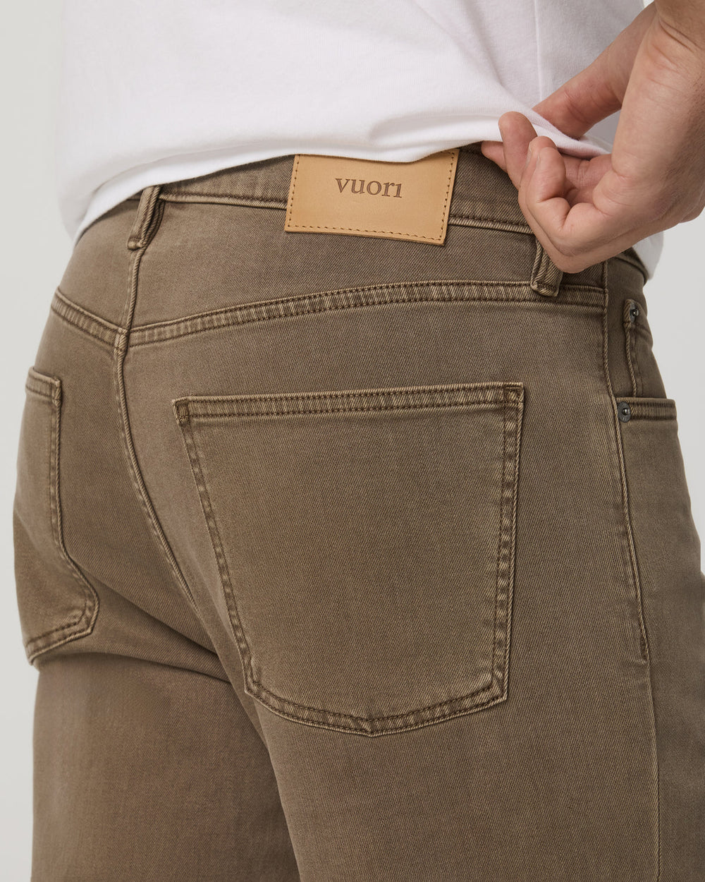 Men's Benton Stretch Twill Pant Classic Fit 30" Peppercorn | Vuori For sale