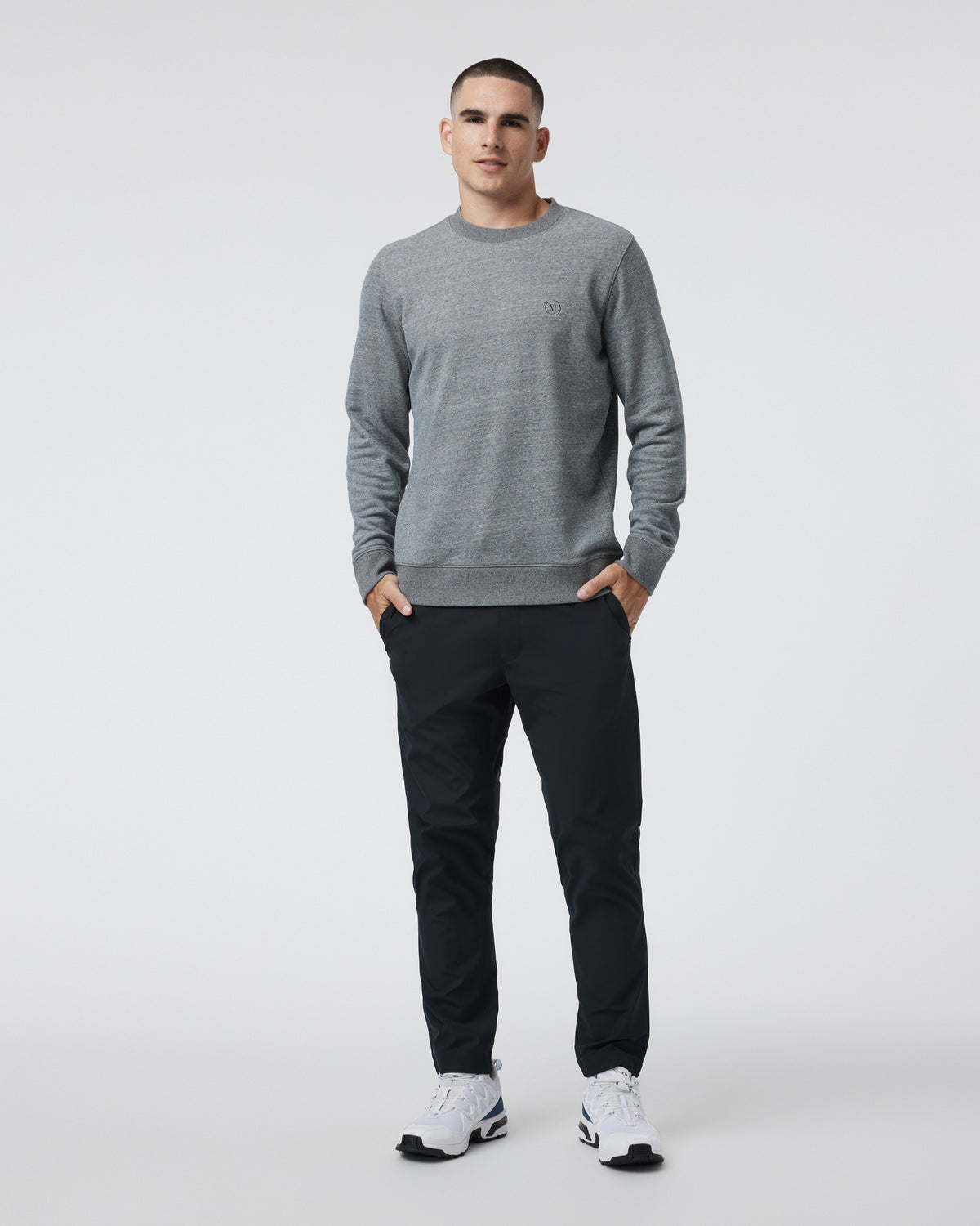 Meta Elastic Waist Pant Black 5-Pocket Stretch Pants | Vuori US